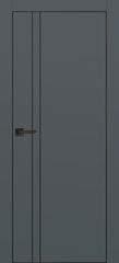 Дверь PX-20 черная кромка с 4-х ст. / Цвет Графит / Двери PROFILO PORTE
