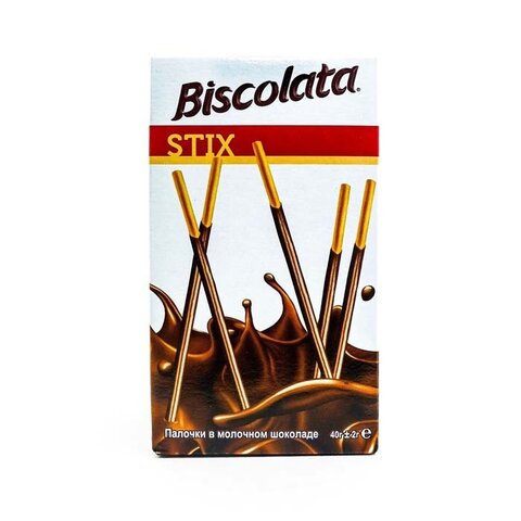 Бисквитные палочки Biscolata в шоколаде