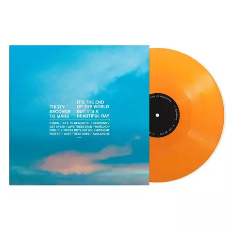 Виниловая пластинка. 30 Seconds to Mars - It's The End Of The World But It's A Beautiful Day (Opaque Orange Vinyl)