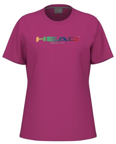 Женская теннисная футболка Head Rainbow T-Shirt - vivid pink