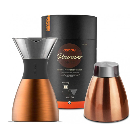 Кофеварка портативная Asobu Pour Over (1 литр), медная
