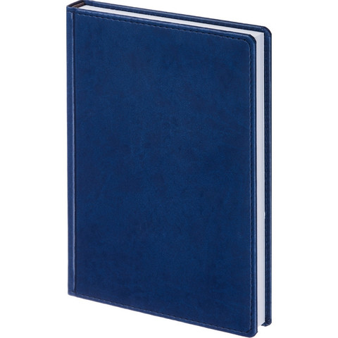 Ежедневник недатированный Attache Сиам искусственная кожа А5 176 листов синий (143x210 мм)