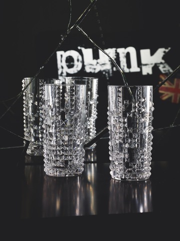 Набор из 4-х стаканов Longdrink 390 мл артикул 99498 Серия Punk