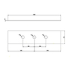 Gessi 316 Пластина на 3 отверстия для монтажного бокса, цвет: steel brushed 54593#239