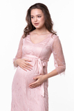 Платье для беременных 13576 пудра