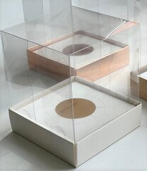 Коробка под 1 капкейк или cake-to-go 10х10х12