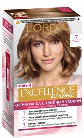 Краска д/волос L'OREAL EXCELLENCE 7 Русый БЕЛЬГИЯ