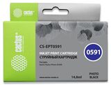 Картридж струйный Cactus CS-EPT0591 черный (14.8мл) для Epson Stylus Photo R2400