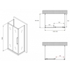 Abber Schwarzer Diamant AG30140BMH-S90BM-S90BM Душевой уголок, 140x90x195
