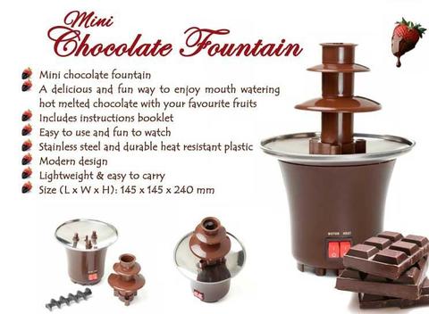 Шоколадный фонтан фондю 