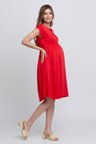 Платье для беременных 11555 красный
