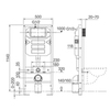 Ceramica Nova Envision CN1002B Инсталляция для унитаза с клавишей Flat (чёрная матовая) + крепления