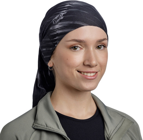 Картинка бандана-труба Buff CoolNet Jaru Black - 3