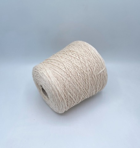 Бобинная пряжа (пр.Италия), art.Cotone, 350м/100 гр. 100%Хлопок, цвет-Слоновая кость , арт.34839