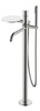 Boheme 129-NB Смеситель STICK напольный Nickel Brush c ручкой DIMOND