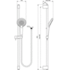 Душевой гарнитур 90,3 см 3 режима Ideal Standard IdealRain EvoJET B1763AA