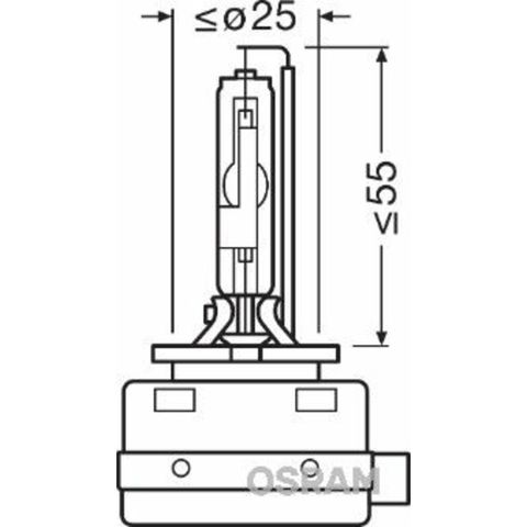 Лампа ксеноновая D8S OSRAM XENARC ORIGINAL 1 шт. 66548