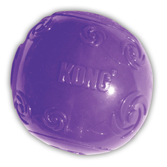 KONG игрушка для собак Сквиз Мячик очень большой резиновый с пищалкой 9 см