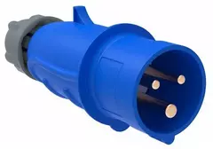 ИЭК Вилка переносная ССИ-023 32А-6ч/200-250В 2P+PE IP44 MAGNUM  PSN01-032-3