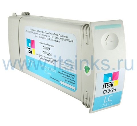 Картридж для HP 771 (CE042A) Light Cyan 775 мл