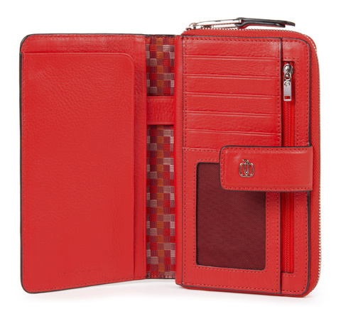 Кошелек женский Piquadro Muse PD1354MUR/R красный натур.кожа