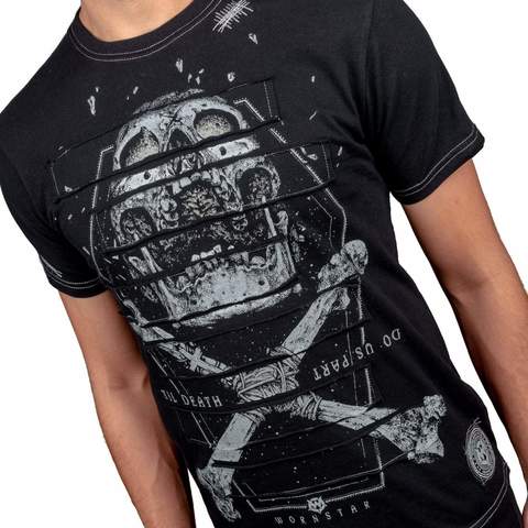 Wornstar | Футболка мужская TIL DEATH TEE W003 принт спереди череп и кости