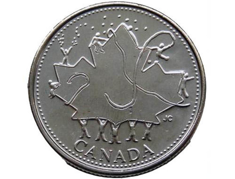 25 центов "50 лет правления" 2002 год UNC