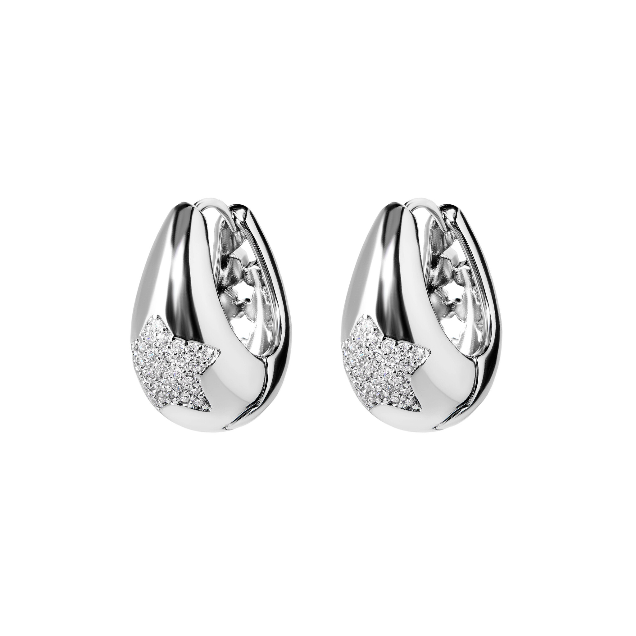 

Серьги Chubby Star Ring - White