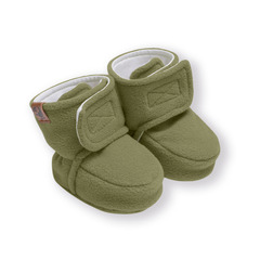 Пинетки из флиса "Cute" (теплый хаки)