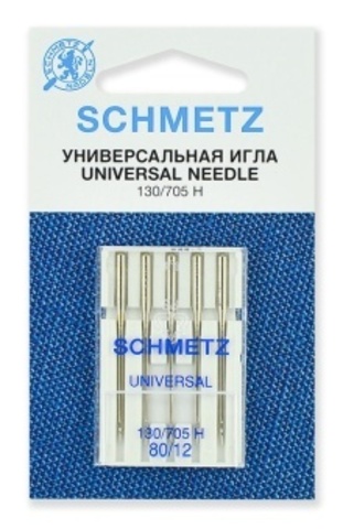 Иглы 1 Schmetz универсальные 130/705H №80/12 5 шт