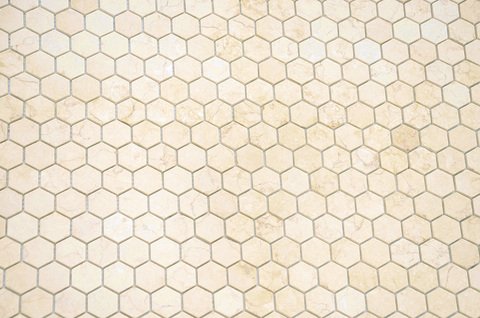 Мозаика из натурального камня LeeDo - Caramelle: Botticino MAT hex 18x30x6 мм