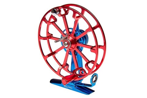 Купить недорого катушку инерционную Higashi HI-85S Blue/Red