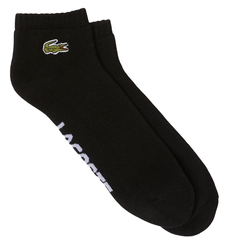 Носки теннисные Lacoste SPORT Branded Stretch Cotton Low-Cut Socks 1P - black/white