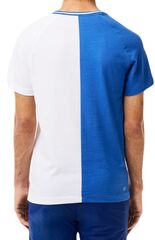 Теннисная футболка Lacoste Sport x Daniil Medvedev Ultra-Dry Tennis T-Shirt - blue/white