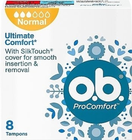 Тампоны OB ProComfort Normal 8 шт ГЕРМАНИЯ