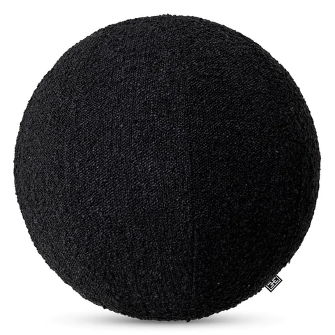 Декоративная подушка Palla, круглая, размер L, черная