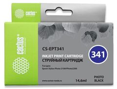 Картридж струйный Cactus CS-EPT341 черный (14.6мл) для Epson Stylus Photo 2100