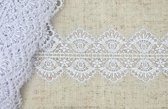Кружево плетеное, ш. 10 см, белый