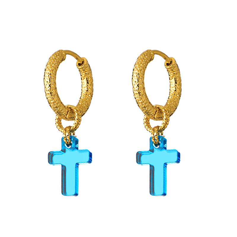 Серьги Cross Mini Blue Earrings 8800₽