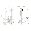 TECE S955202 Комплект TECEspring, панель смыва с прямоугольными кнопками, черный матовый