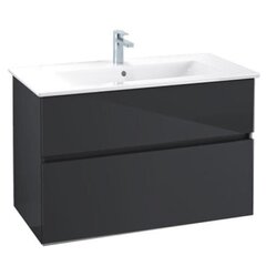 Villeroy&Boch  B66000VC Тумба под раковину, Villeroy&Boch, Verity Line, ширина, мм-955, глубина, мм-482, высота, мм-618, тип установки-подвесной, раковина-необходимо заказать, вырез под раковину-один, ящики-2, крепления в комплекте, материал корпуса- фото