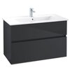 Villeroy&Boch  B66000VC Тумба под раковину, Villeroy&Boch, Verity Line, ширина, мм-955, глубина, мм-482, высота, мм-618, тип установки-подвесной, раковина-необходимо заказать, вырез под раковину-один, ящики-2, крепления в комплекте, материал корпуса-