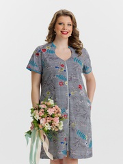 4632 Халат на молнии