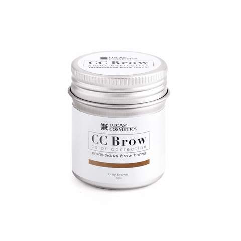 Хна для бровей в баночке Серо-коричневый, CC Brow Grey brown, Lucas` Cosmetics, 5 гр