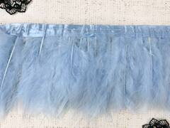 Кант с пером, ш. 17 см, голубой