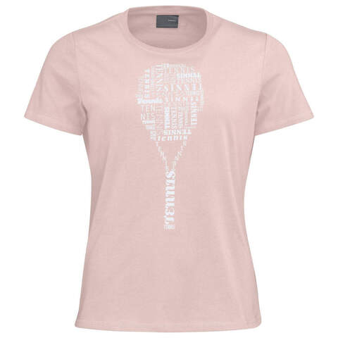 Женская теннисная футболка Head TYPO T-Shirt W - rose