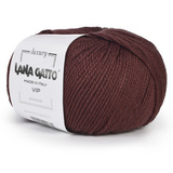 Пряжа Lana Gatto VIP 19034 красно-коричнвый