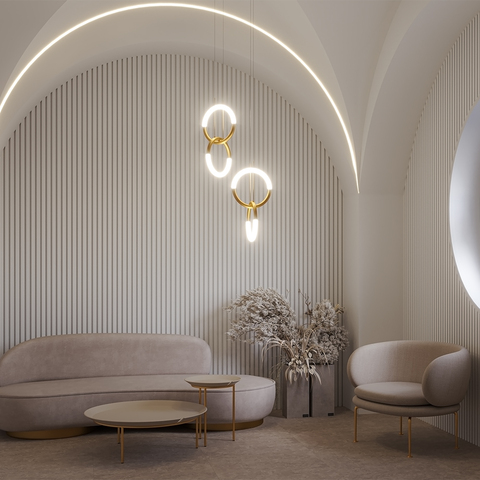 Подвесной светодиодный светильник Maytoni Node MOD165PL-L18G3K