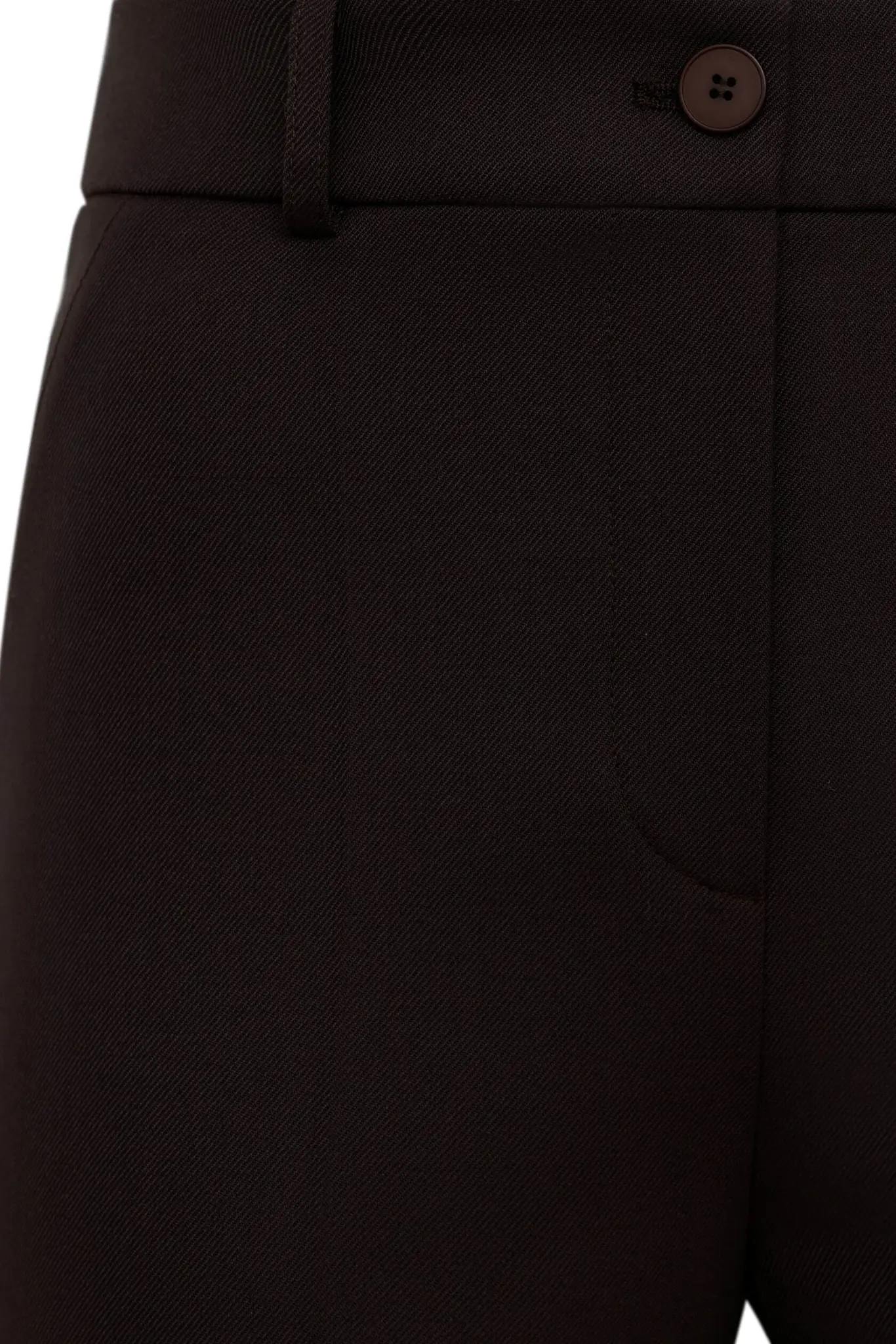 Расклешенные брюки с высокой посадкой, Коричневый