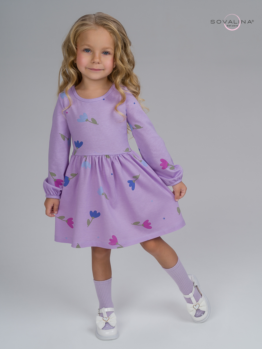 Платье Моана сиреневый колокольчик